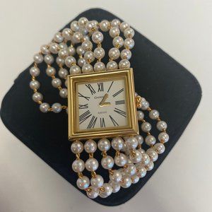 Chanel 18k Gold Akoya Pearl  Watch